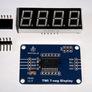 TWI7Seg: Wyświetlacz LED (4 cyfry)  z interfejsem I2C - niebieski