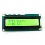Wyświetlacz LCD 2x16 zielony 1602A