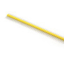 Goldpin złącze wtyk prosty 1x40 raster 2.54 mm żółte