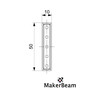 MakerBeam - Łącznik prosty, 1 szt